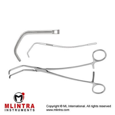 Satinsky Atrauma Tangential Occlusion Clamp Stainless Steel, 22 cm - 8 3/4" Satinsky Atrauma Tangential Occlusion Clamp Stainless Steel, 22 cm - 8 3/4"